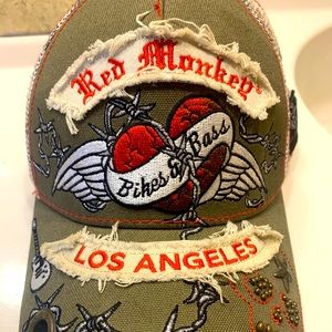 Red monkey hat